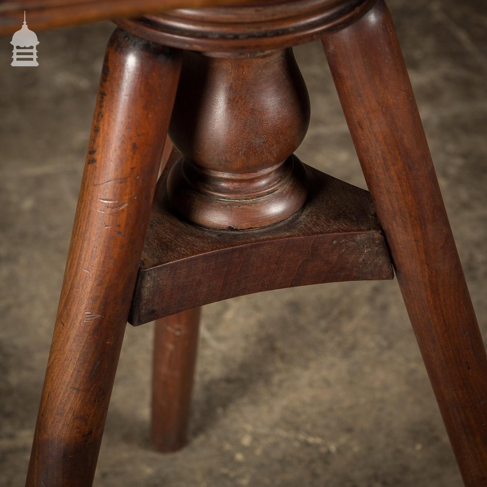 19th C Mahogany Rotating Artists Plinth