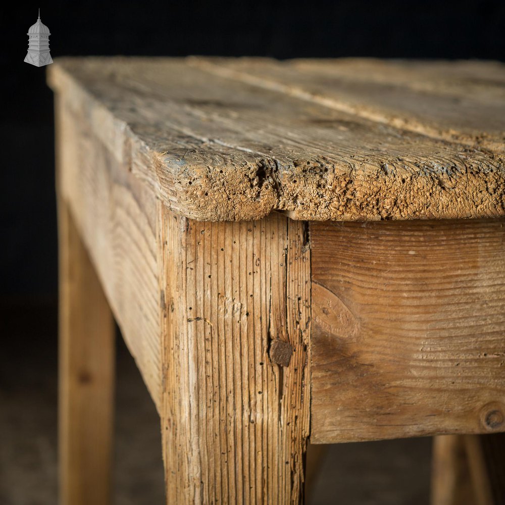 NR54921: Early 18th C Small Rustic Pine Work Table