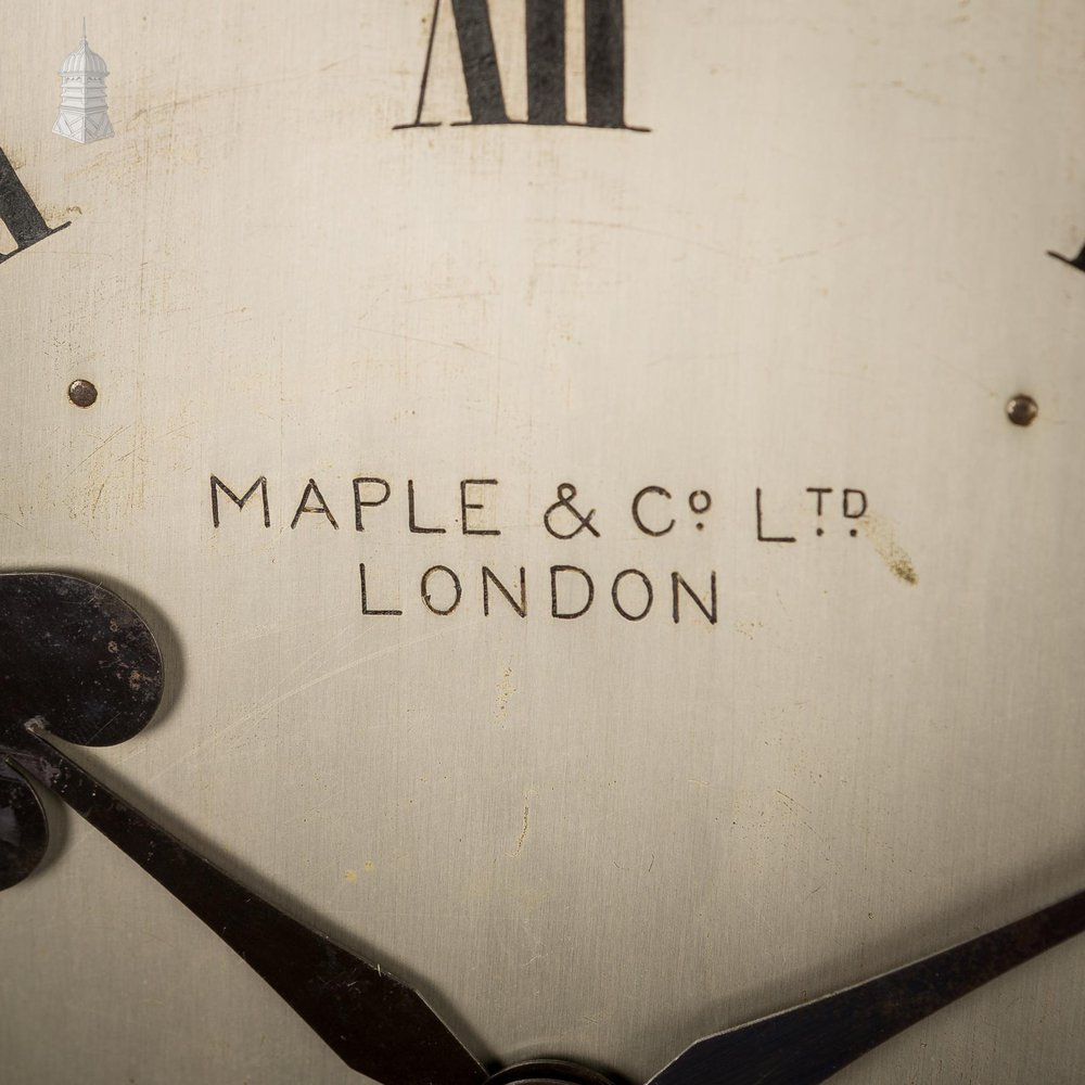 NR55021: 19th C Maple & Co Ltd London Large Scale Clock with Carved Details