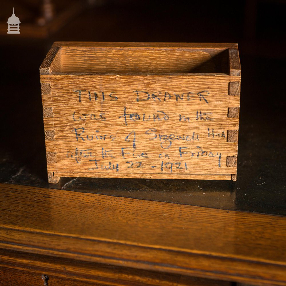 1920s Desk Built from the Timbers Salvaged from Sizewell Hall (Lost to a Fire)