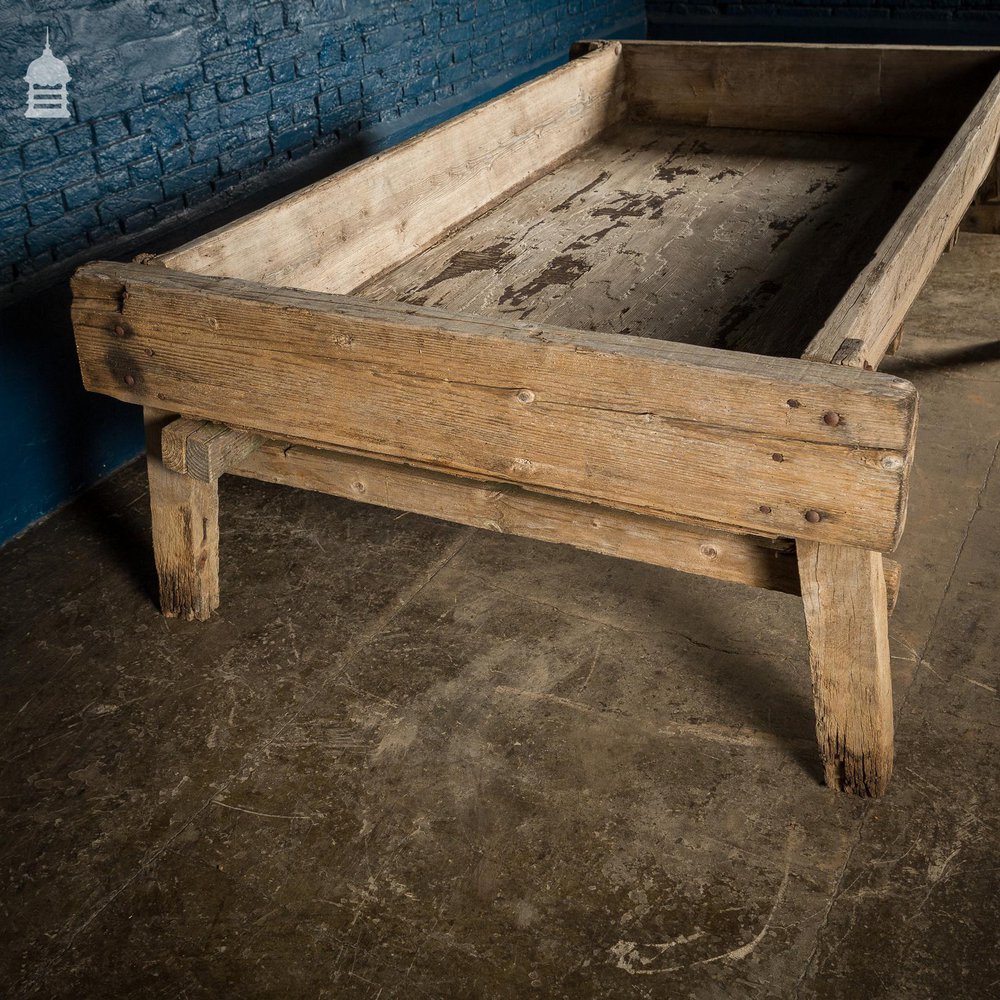 Large Bygone Oak and Pine Wooden Animal Feed Trough