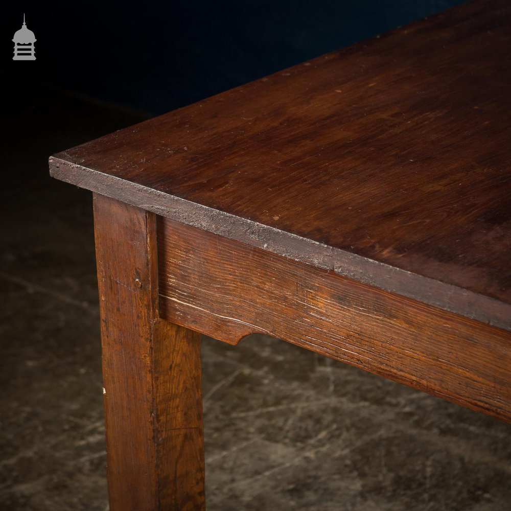 4ft x 4ft School Science Lab Mahogany and Pine Table