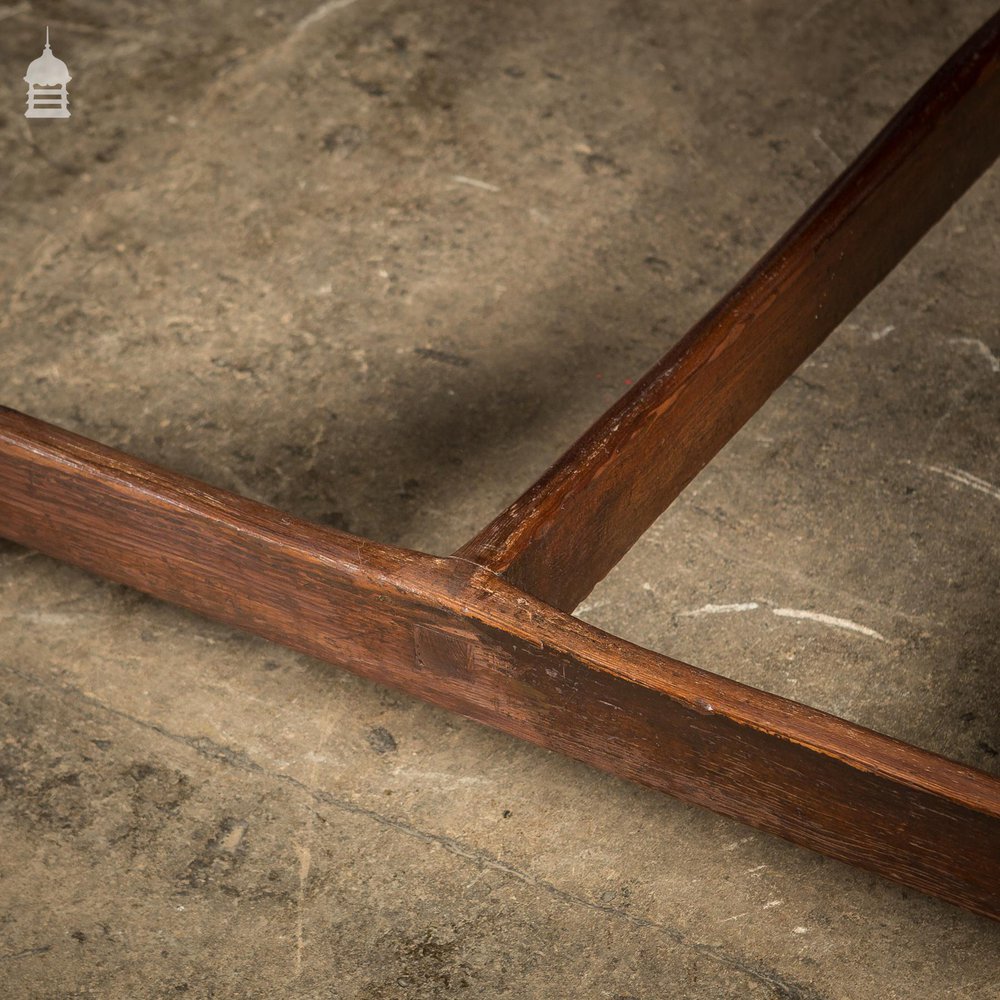 4ft x 4ft School Science Lab Mahogany and Pine Table