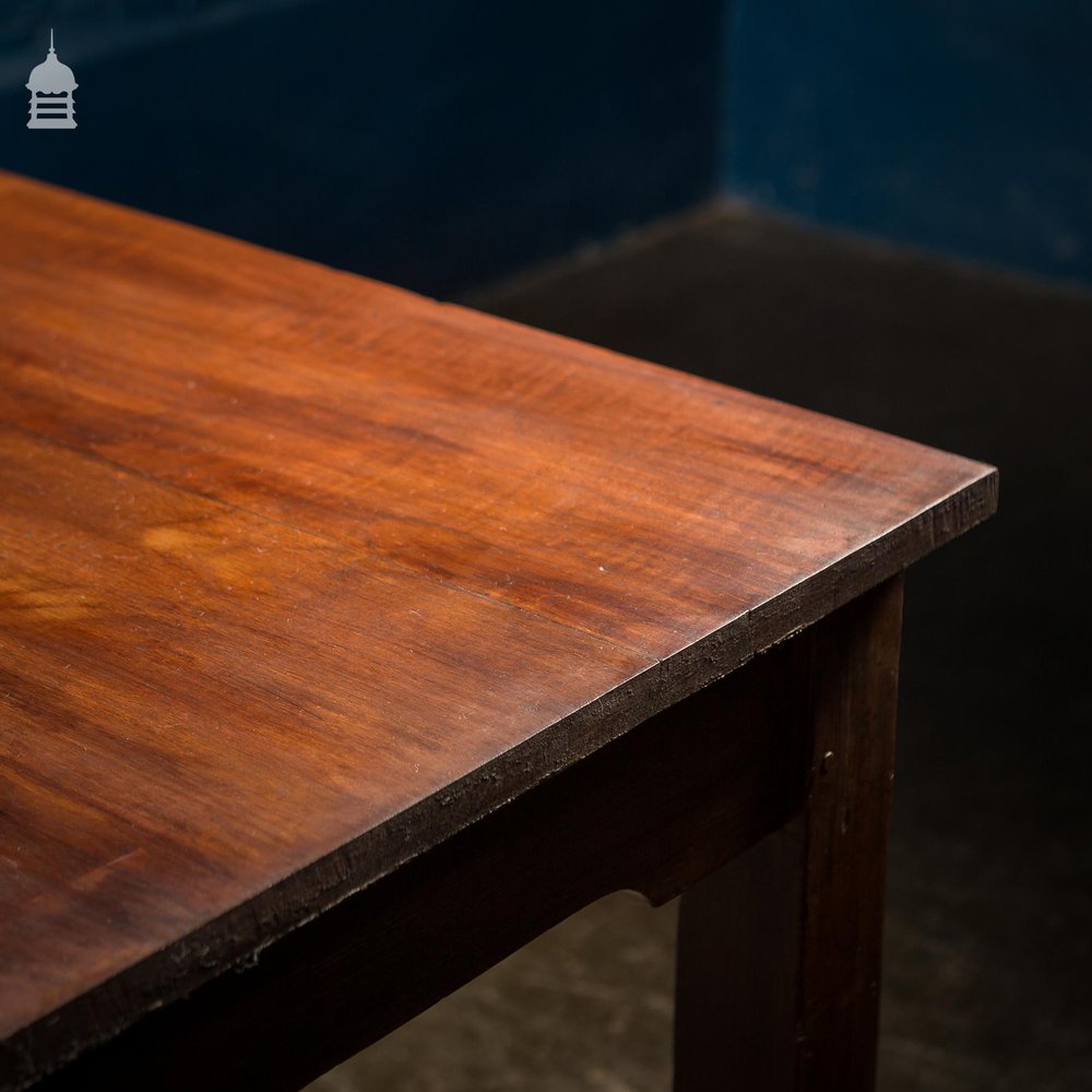 4ft x 4ft School Science Lab Mahogany and Pine Table