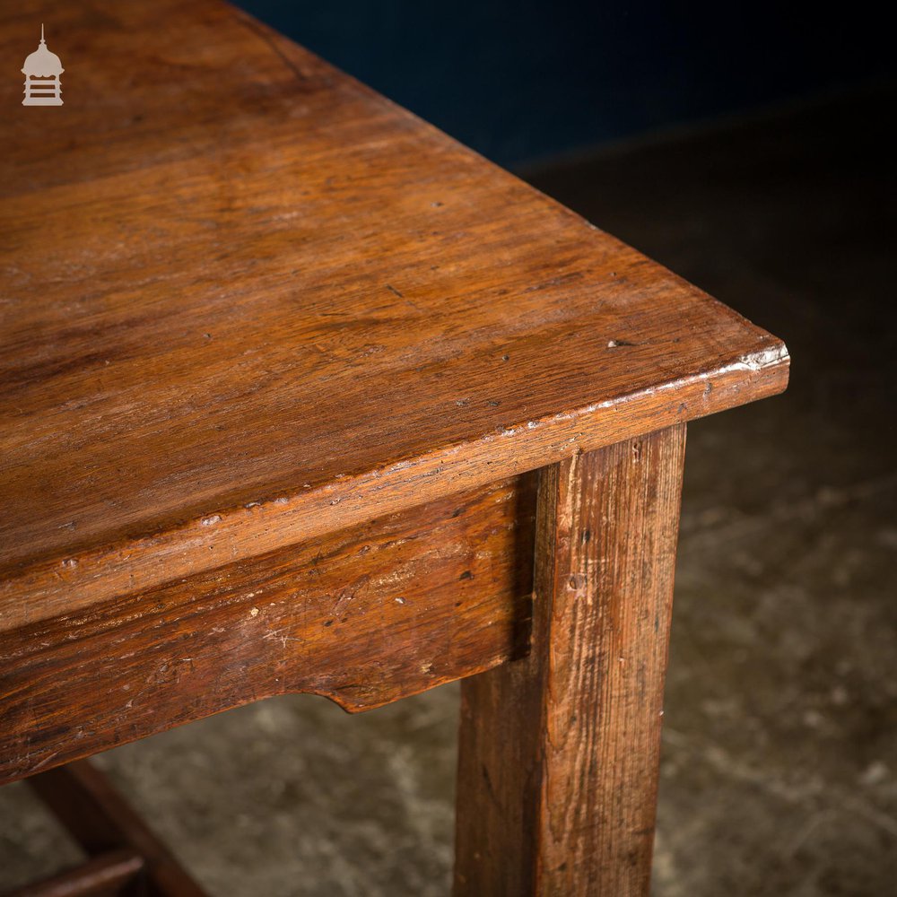 19th C 4ft x 4ft School Science Lab Mahogany and Pine Table DUPLICATE NAME 1 DUPLICATE NAME 1