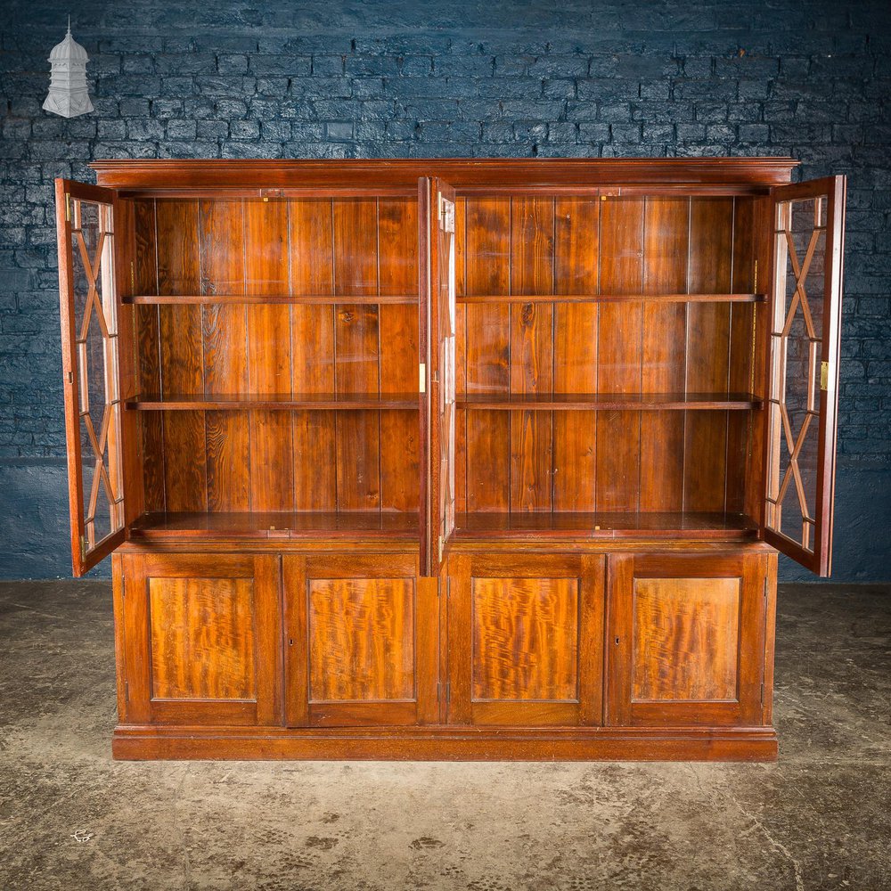 NR58321: Edwardian Low Level Astral Glazed Bookcase