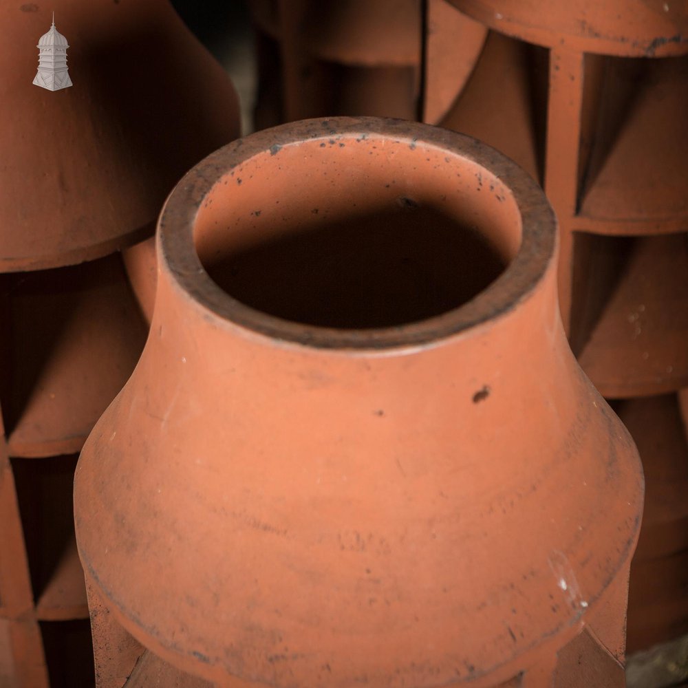 NR59021: Batch of 10 Red Terracotta Chimney Pots