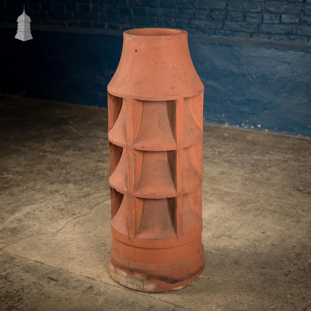 NR59021: Batch of 10 Red Terracotta Chimney Pots