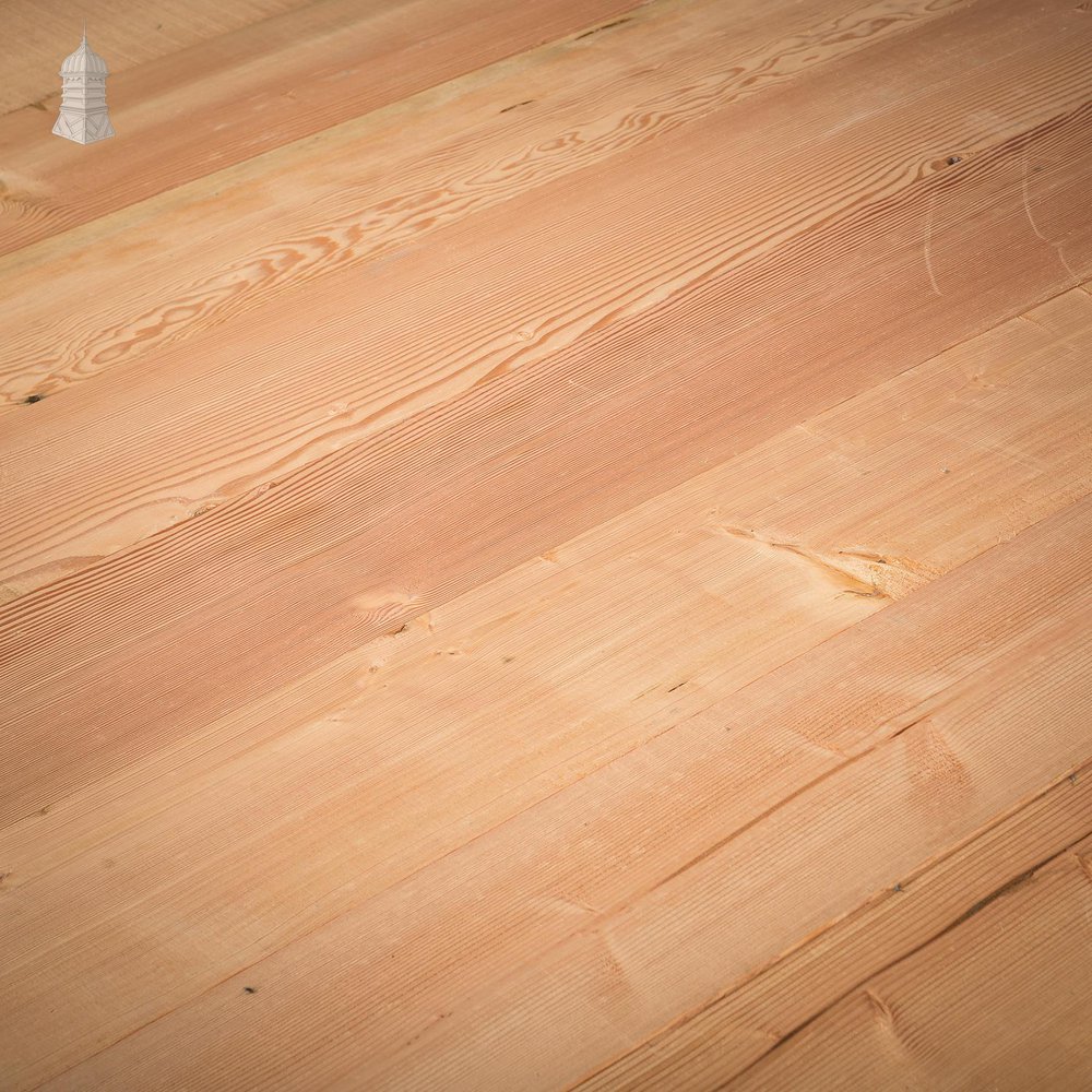 NR59321: Batch of 7.5 Square Metres of 8 Inch Wide Resawn Columbian Pine Floorboards