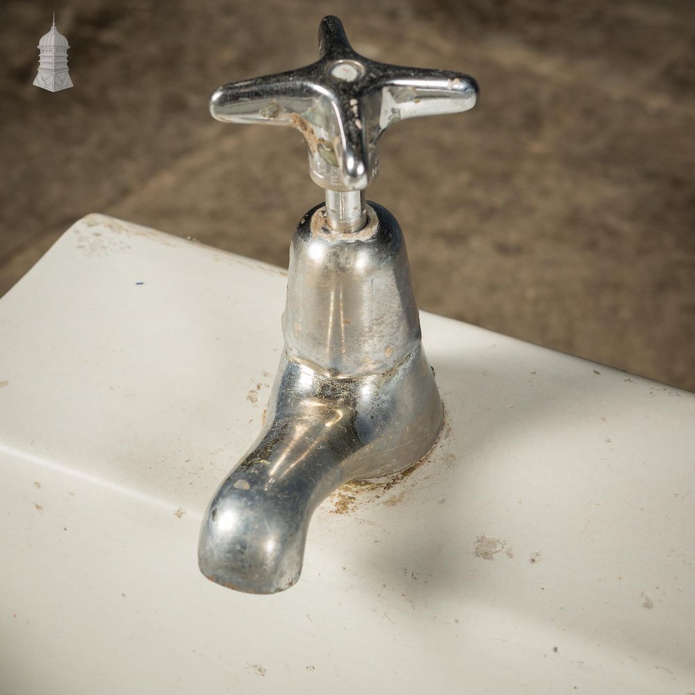 NR59621: Vintage Adamsez Long White Ceramic Trough Sink