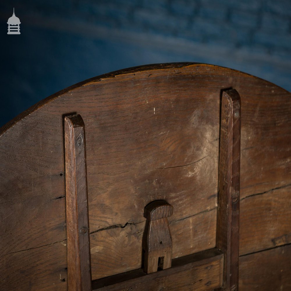 NR22821: 18th C Oak Tavern Table with Flip Top and Tripod Base