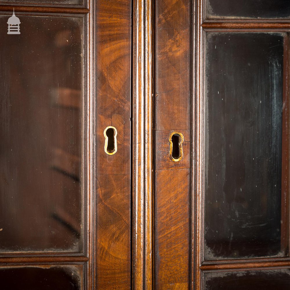 NR25321: 19th C Mahogany Astral Glazed Bookcase