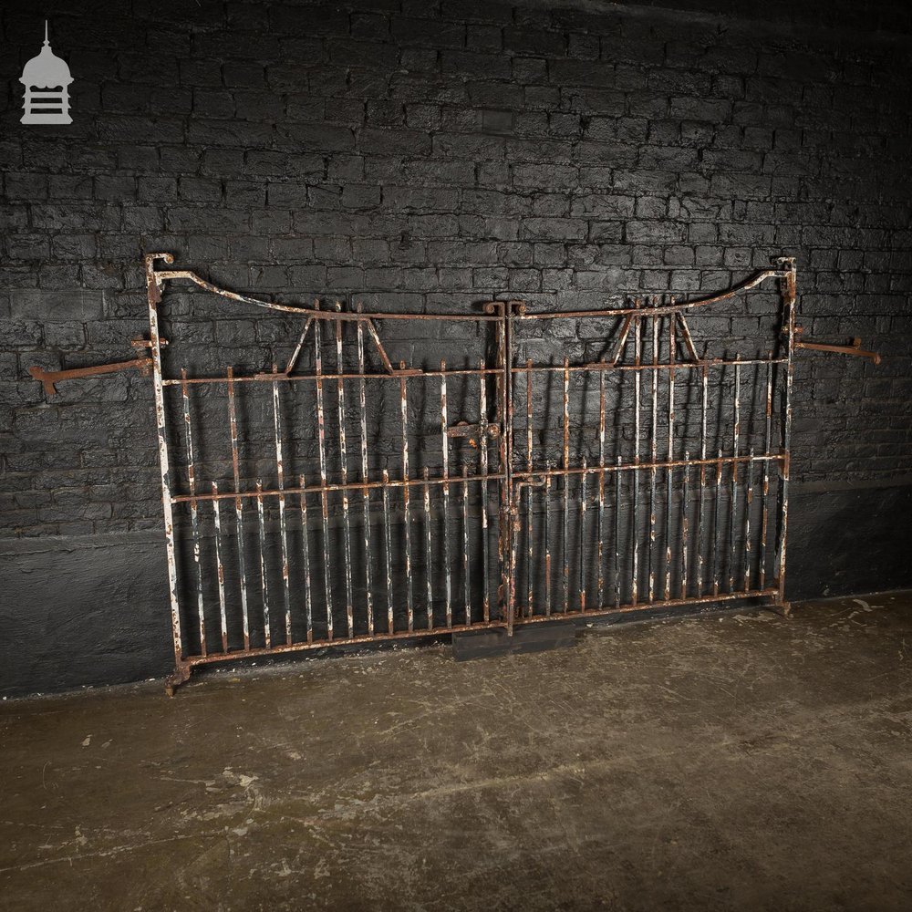 Stunning Pair of 19th C Wrought Iron Driveway Gates