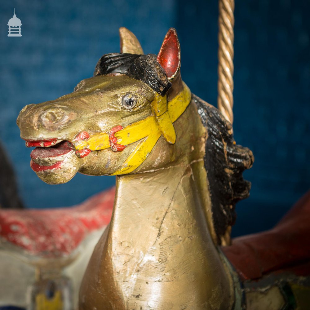 A Rare English 19th C Juvenile Carousel Galloper Horse by Anderson of Bristol Circa 1890 No. 9