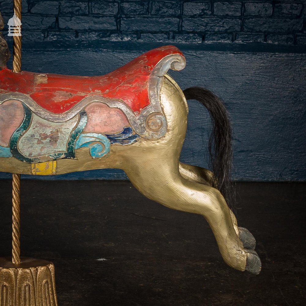 A Rare English 19th C Juvenile Carousel Galloper Horse by Anderson of Bristol Circa 1890 No. 1