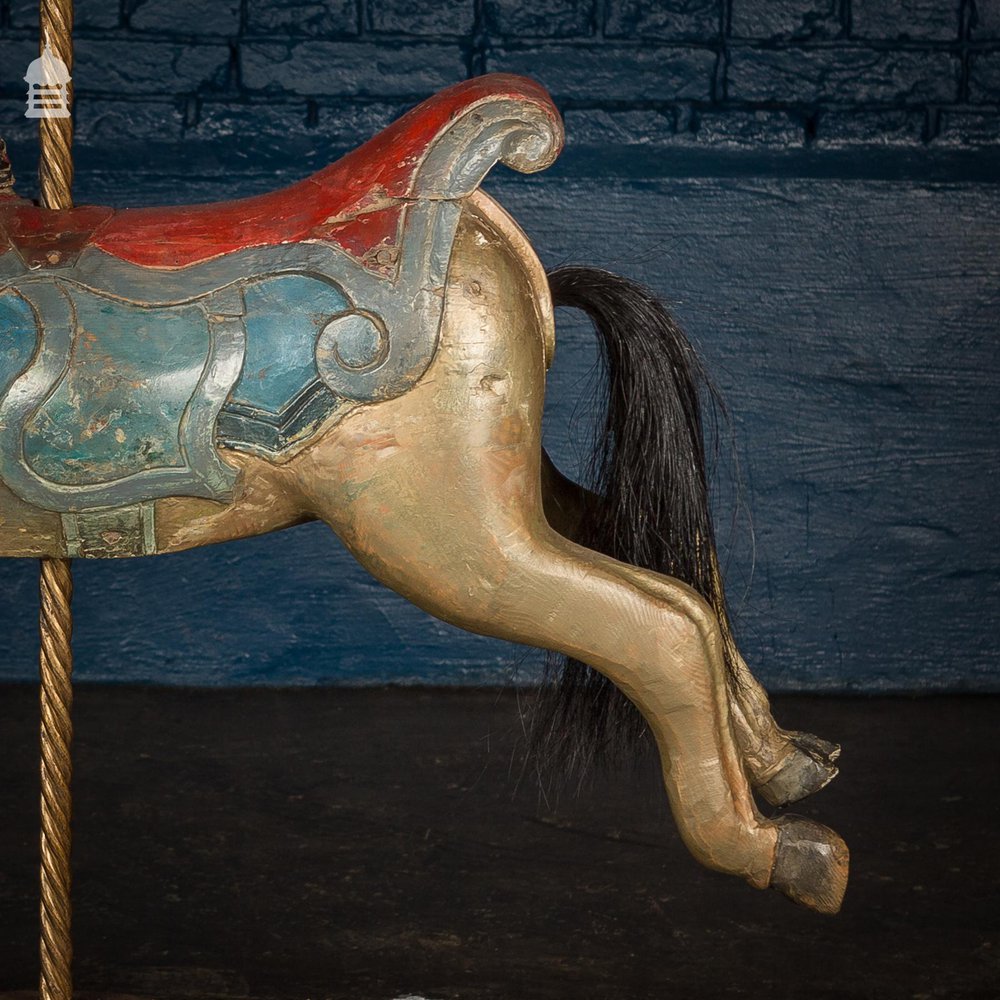 A Rare English 19th C Juvenile Carousel Galloper Horse by Anderson of Bristol Circa 1890 No. 2