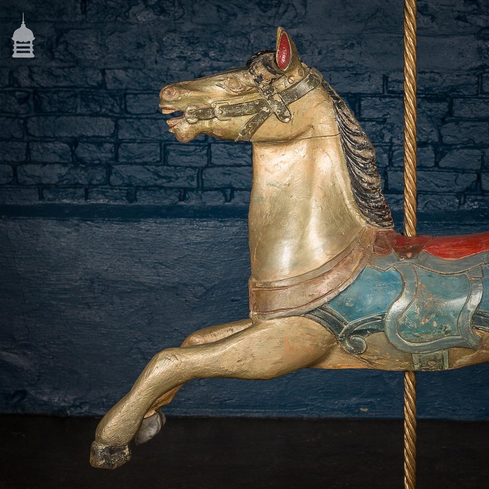 A Rare English 19th C Juvenile Carousel Galloper Horse by Anderson of Bristol Circa 1890 No. 2