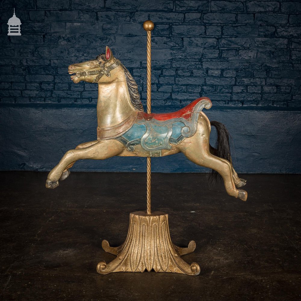 A Rare English 19th C Juvenile Carousel Galloper Horse by Anderson of Bristol Circa 1890 No. 2