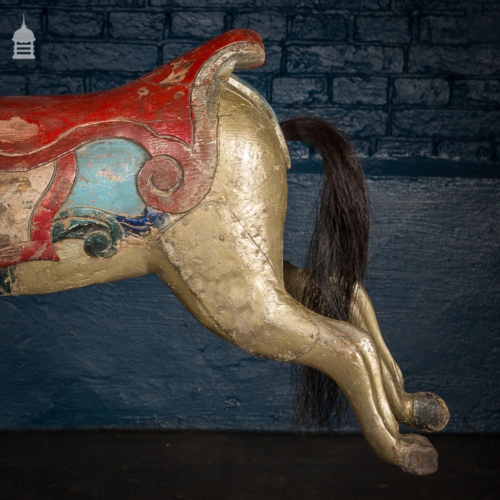 A Rare English 19th C Juvenile Carousel Galloper Horse by Anderson of Bristol Circa 1890 No. 4