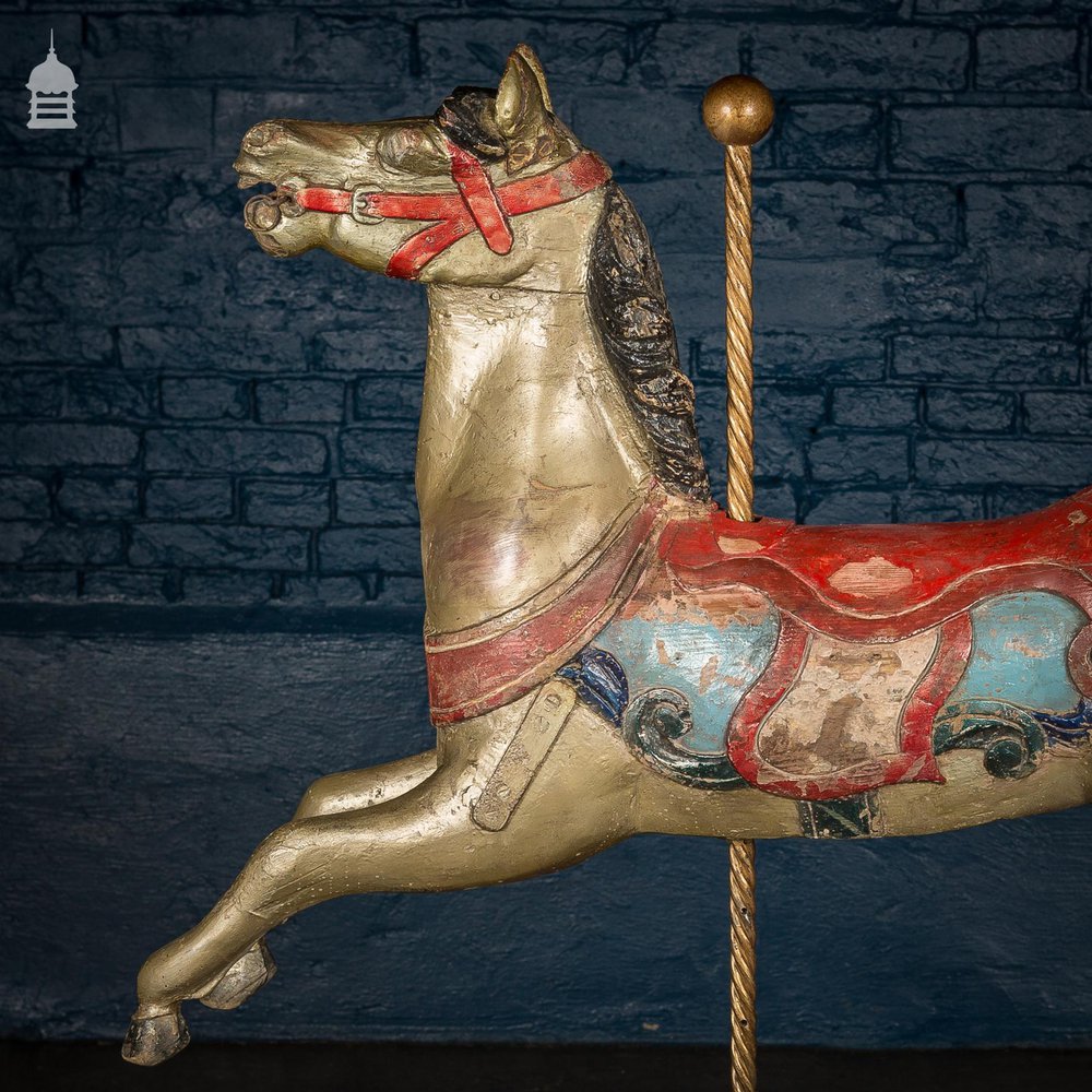 A Rare English 19th C Juvenile Carousel Galloper Horse by Anderson of Bristol Circa 1890 No. 4