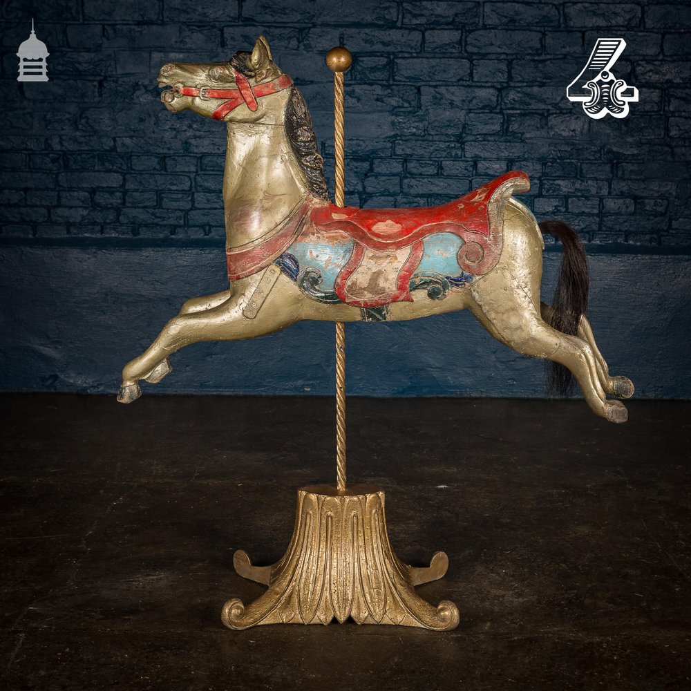 A Rare English 19th C Juvenile Carousel Galloper Horse by Anderson of Bristol Circa 1890 No. 4