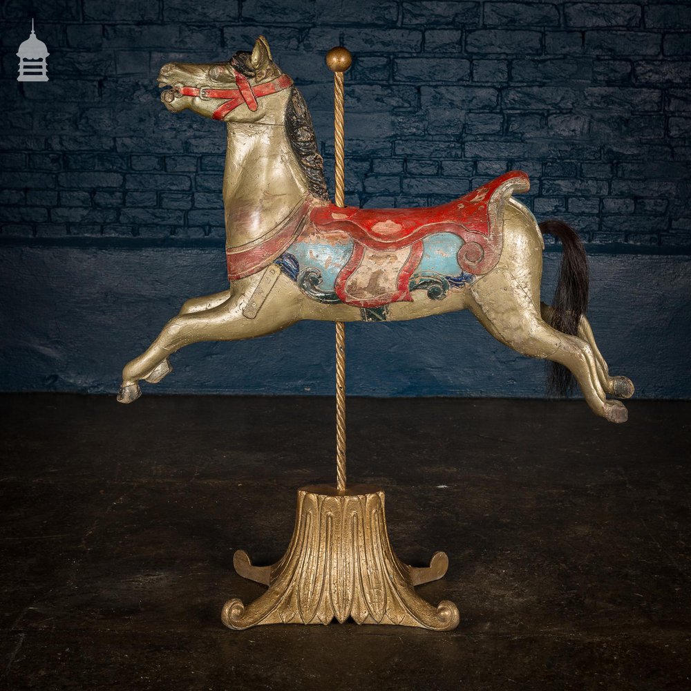 A Rare English 19th C Juvenile Carousel Galloper Horse by Anderson of Bristol Circa 1890 No. 4