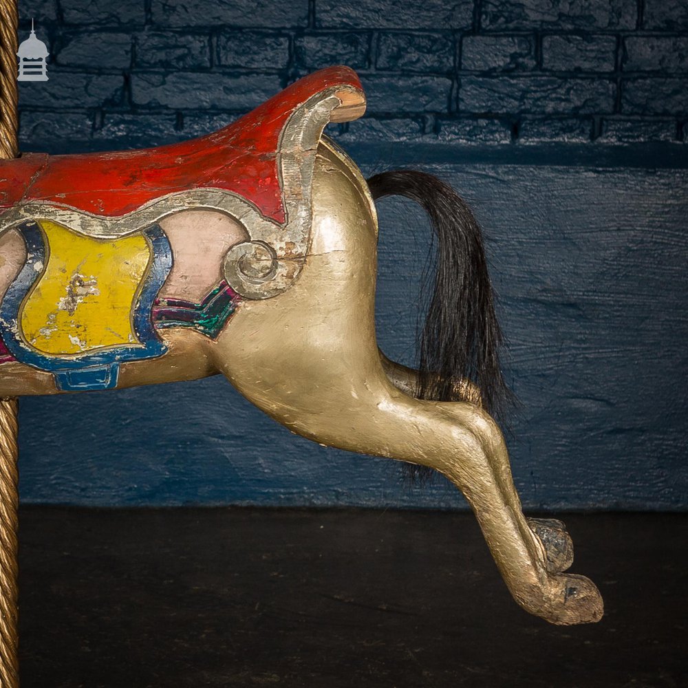 A Rare English 19th C Juvenile Carousel Galloper Horse by Anderson of Bristol Circa 1890 No. 5