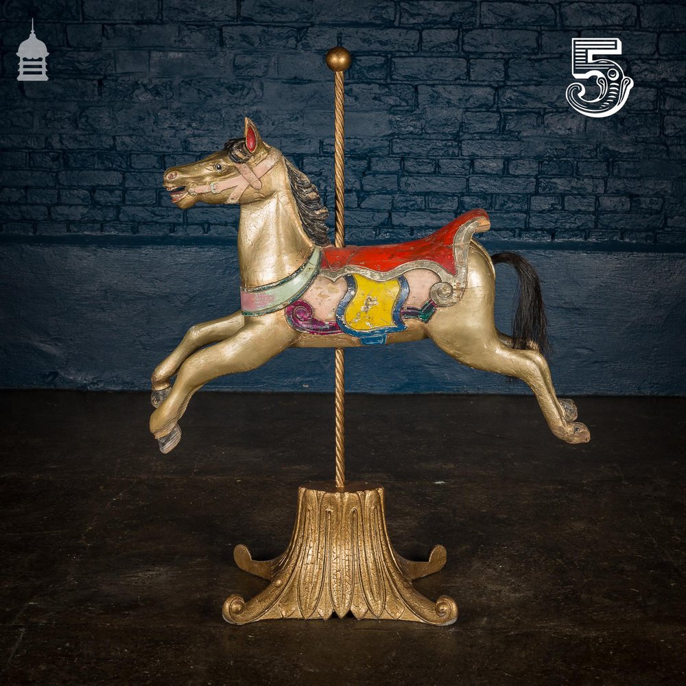 A Rare English 19th C Juvenile Carousel Galloper Horse by Anderson of Bristol Circa 1890 No. 5