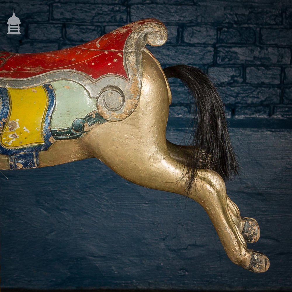 A Rare English 19th C Juvenile Carousel Galloper Horse by Anderson of Bristol Circa 1890 No. 6