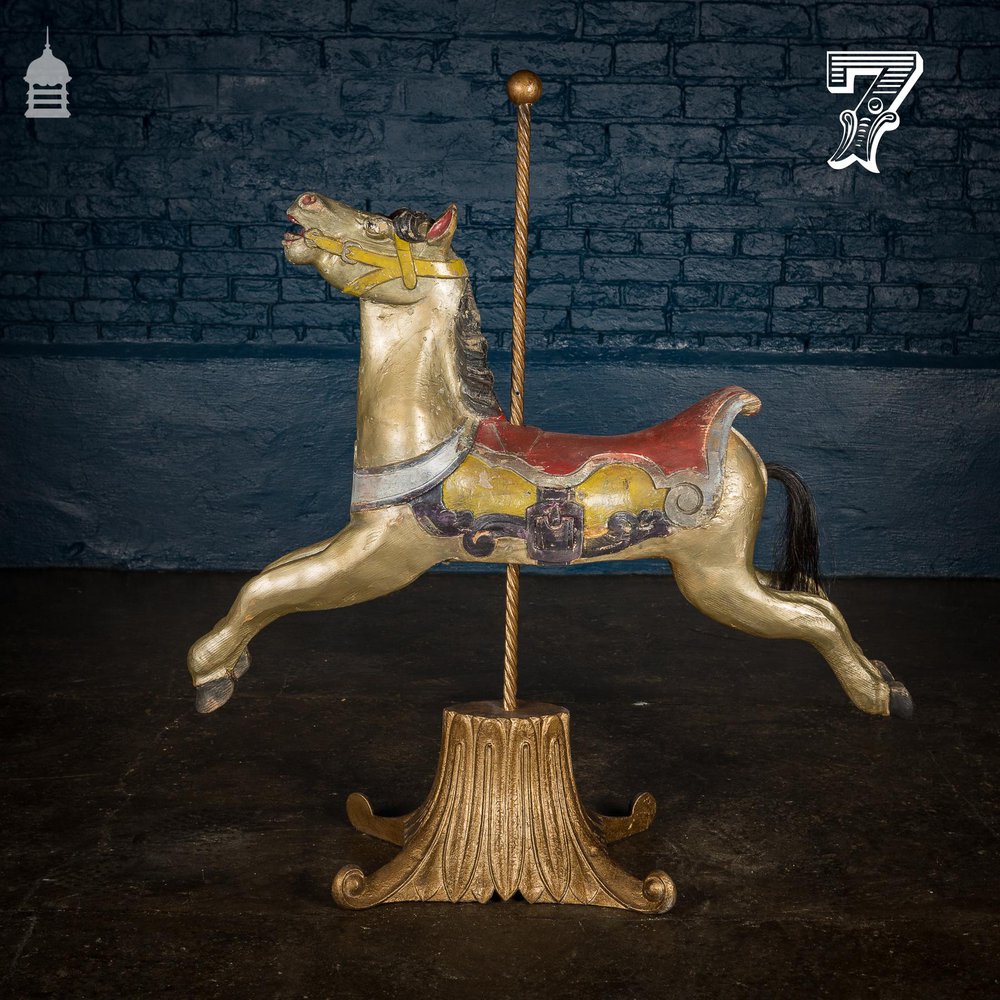 A Rare English 19th C Juvenile Carousel Galloper Horse by Anderson of Bristol Circa 1890 No. 7