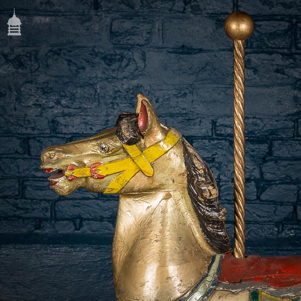 A Rare English 19th C Juvenile Carousel Galloper Horse by Anderson of Bristol Circa 1890 No. 9