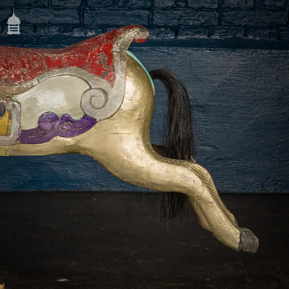 A Rare English 19th C Juvenile Carousel Galloper Horse by Anderson of Bristol Circa 1890 No. 10