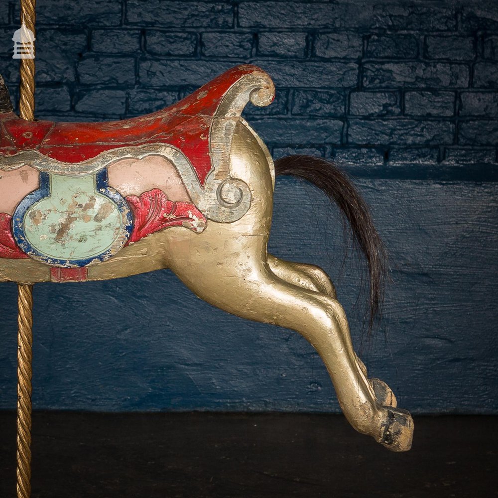 A Rare English 19th C Juvenile Carousel Galloper Horse by Anderson of Bristol Circa 1890 No. 11