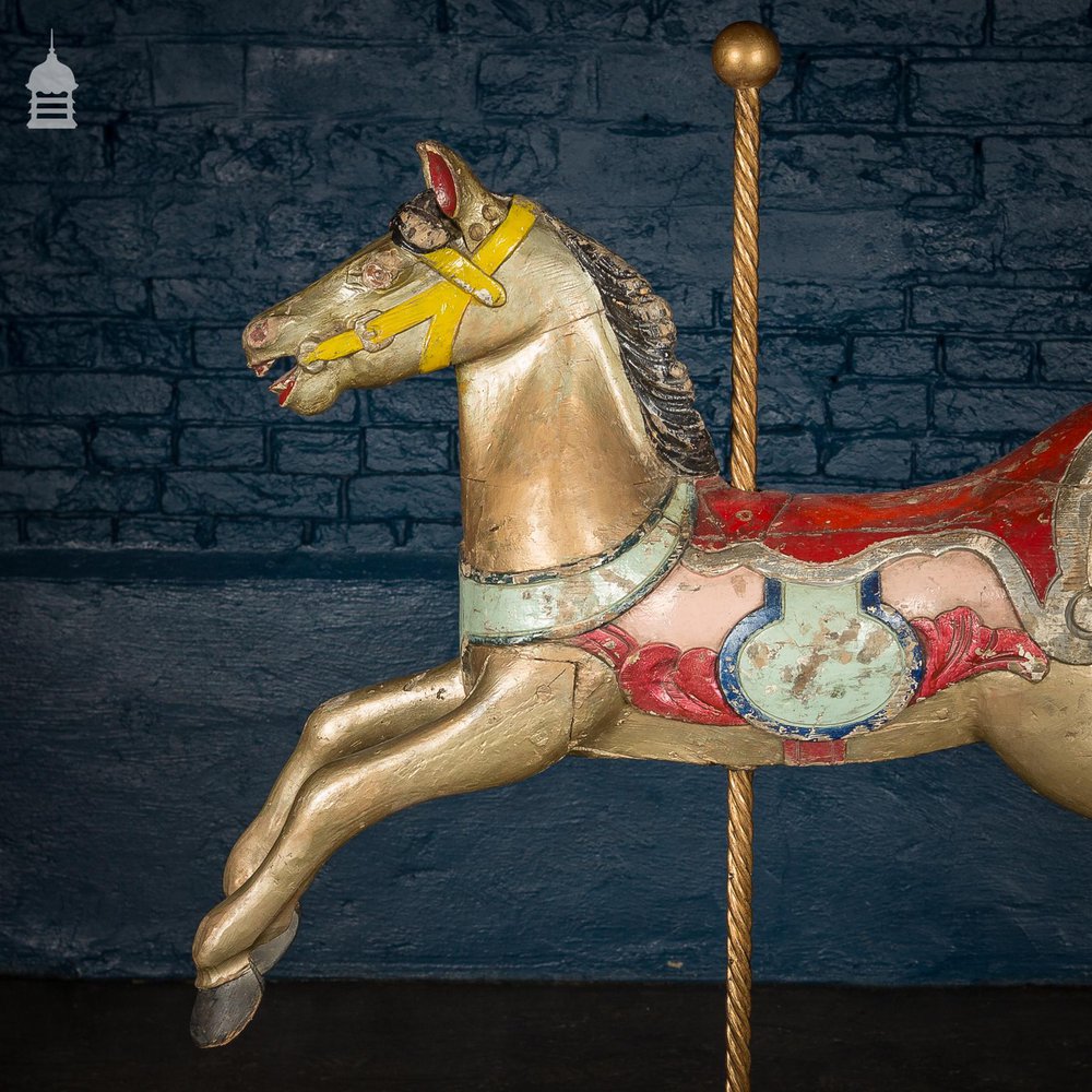 A Rare English 19th C Juvenile Carousel Galloper Horse by Anderson of Bristol Circa 1890 No. 11