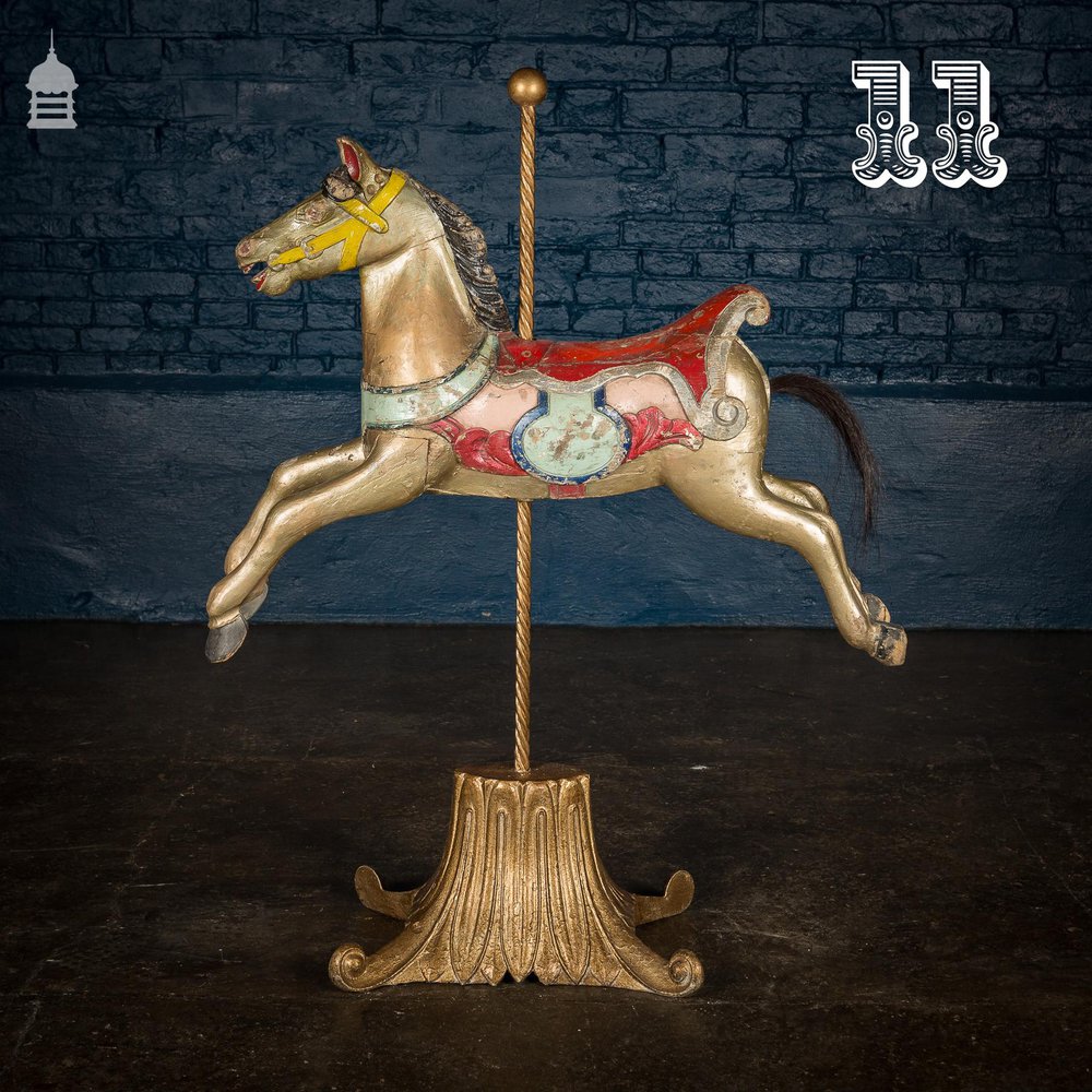 A Rare English 19th C Juvenile Carousel Galloper Horse by Anderson of Bristol Circa 1890 No. 11