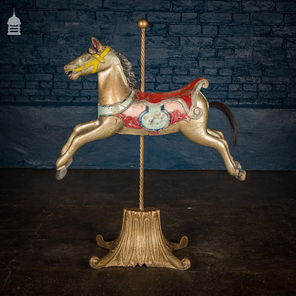 A Rare English 19th C Juvenile Carousel Galloper Horse by Anderson of Bristol Circa 1890 No. 11