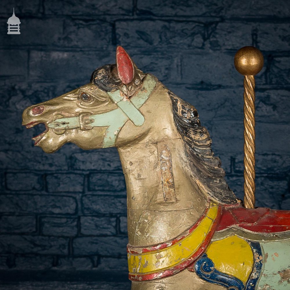 A Rare English 19th C Juvenile Carousel Galloper Horse by Anderson of Bristol Circa 1890 No. 12