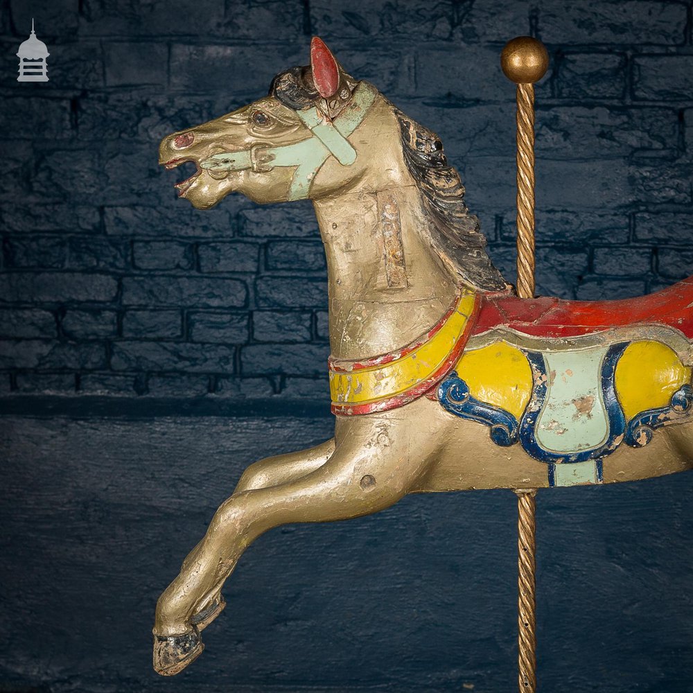 A Rare English 19th C Juvenile Carousel Galloper Horse by Anderson of Bristol Circa 1890 No. 12