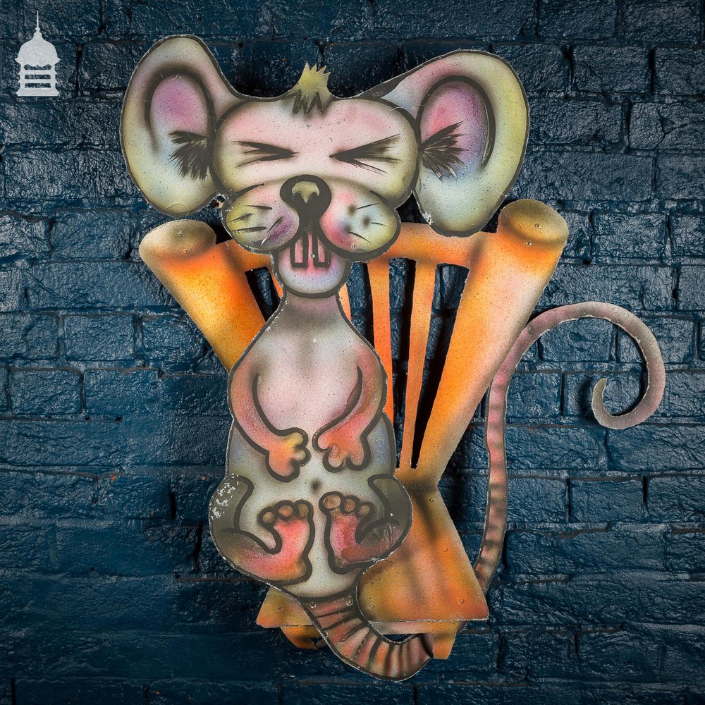 Vintage Hand Painted ‘Dormouse’ Character from an Alice in Wonderland Children’s Ride