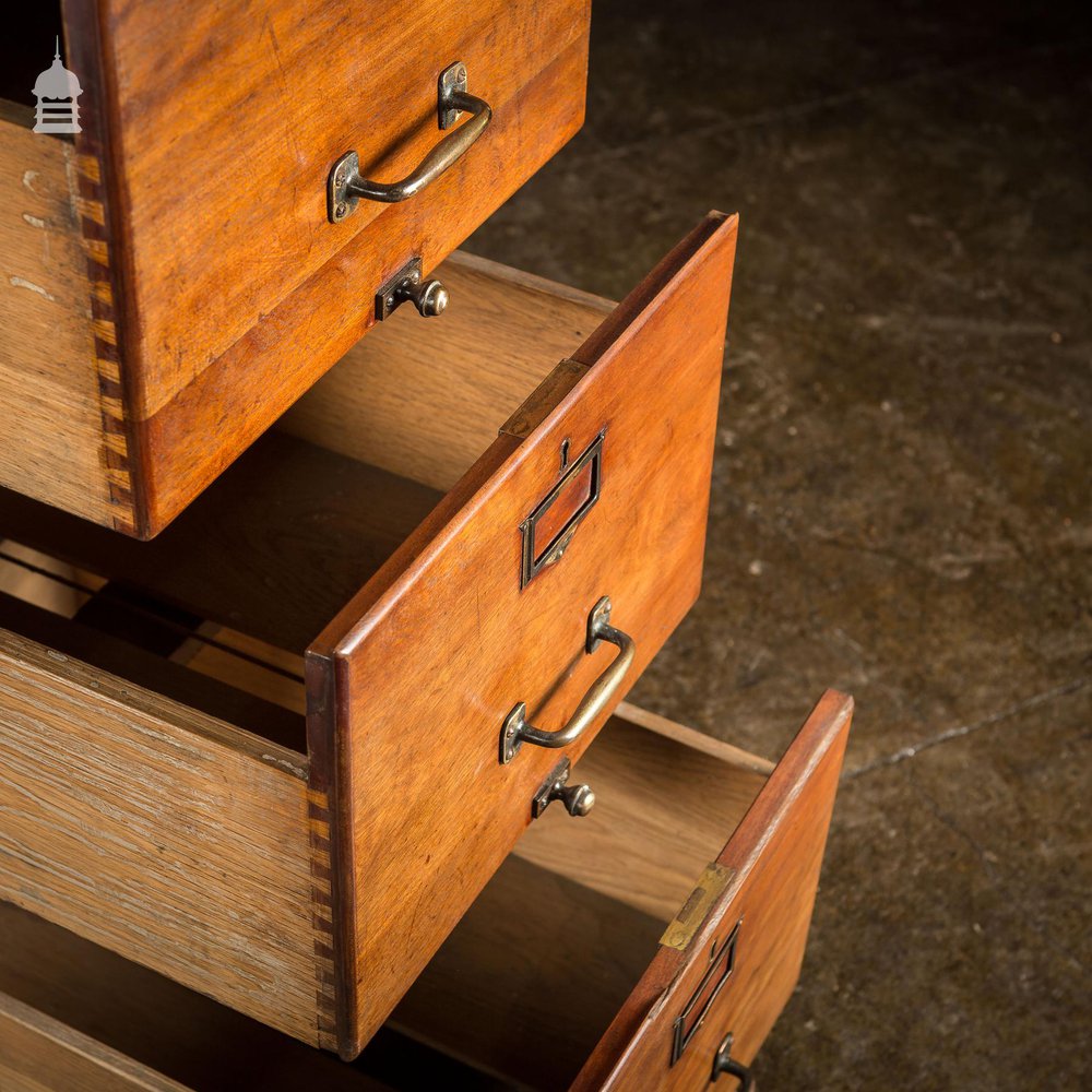 1930’s Simpoles of Manchester Hardwood 4 Drawer Filing Cabinet