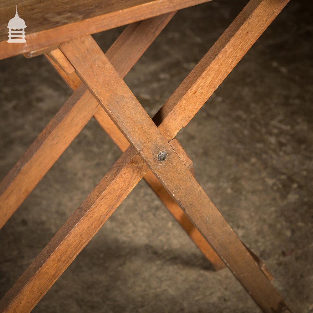 Early 20th C Teak Folding Ironing Board