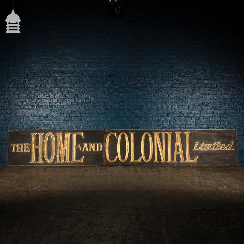 Large Scale 19th C ‘The Home and Colonial Limited’ Commercial Shop Sign