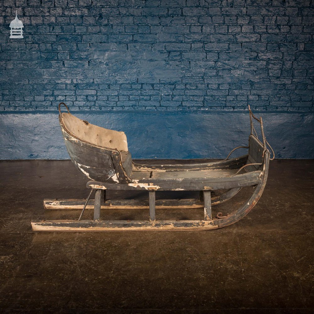 19th C Traditional Hand Painted Swedish Sleigh