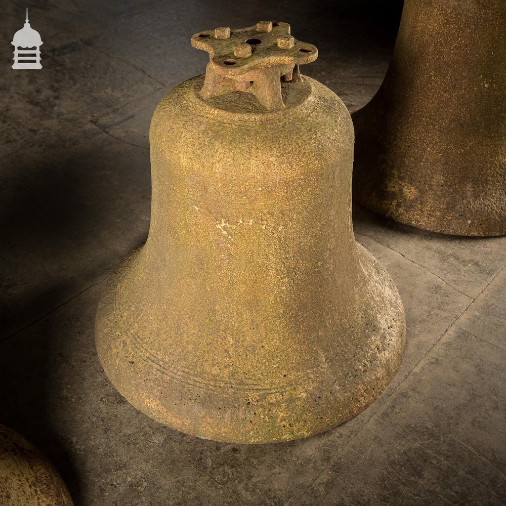 Set of 3 19th C Cast Iron Graduated Bells