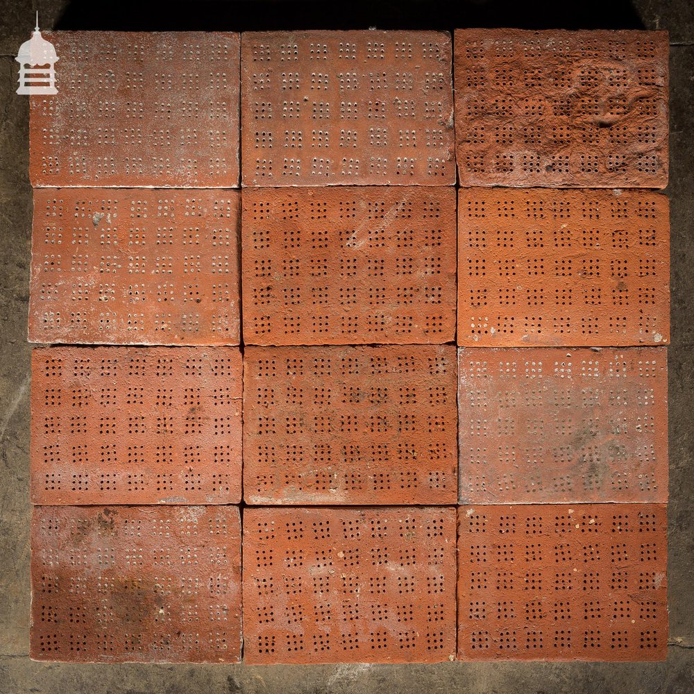 Batch of 98 Red 12.5” x 9.5’ Maltings Tiles - 7.5 Square Metres