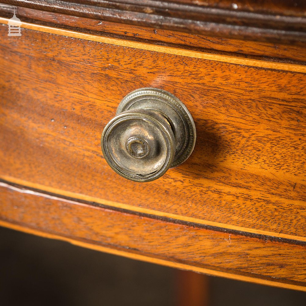 Small Regency Banded Mahogany Drop Leaf Table