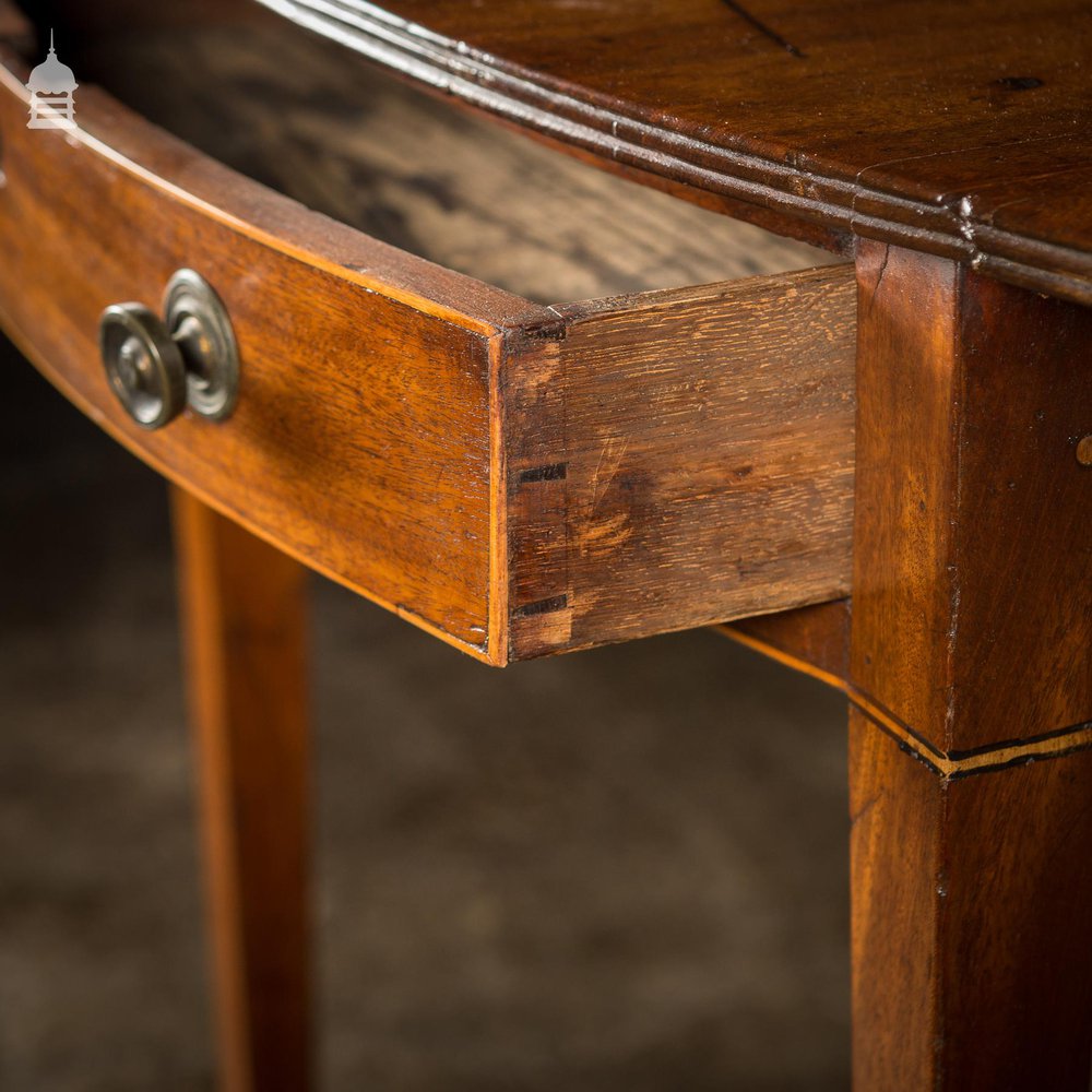 Small Regency Banded Mahogany Drop Leaf Table