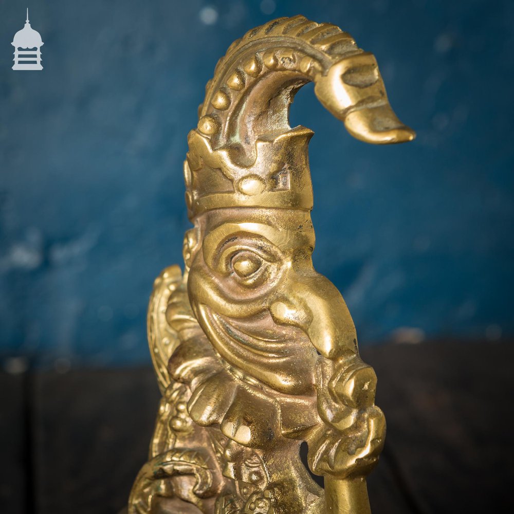 Pair of Vintage Brass ‘Punch and Judy’ Character Door Stops