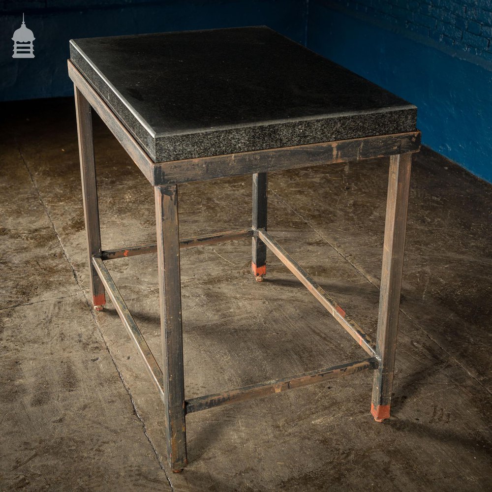 Granite Topped Industrial Table