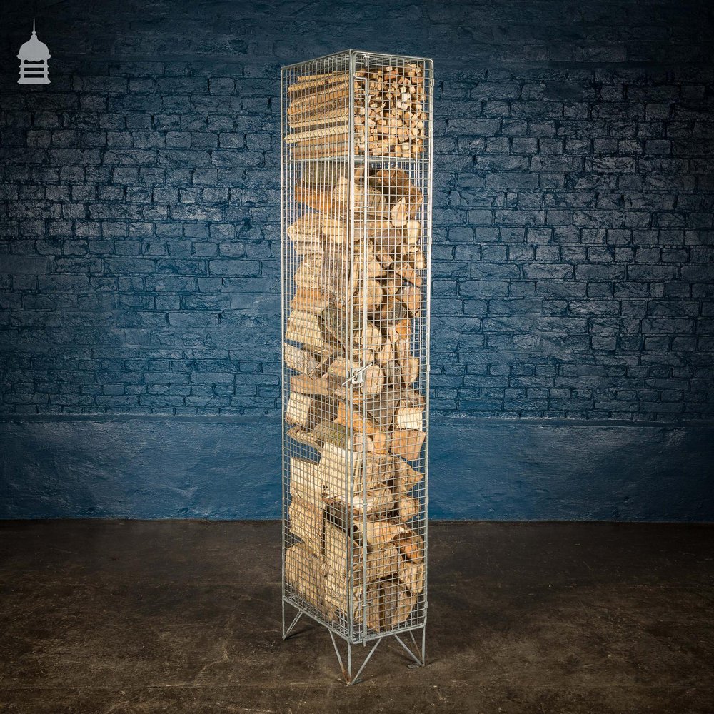 Vintage Industrial Wire Lockers